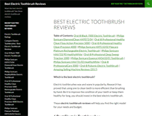 Tablet Screenshot of bestelectrictoothbrushreviewsguides.com